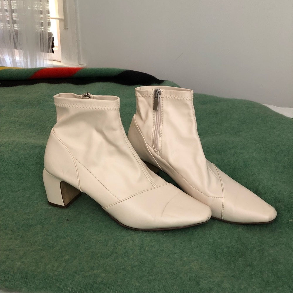 Off white ankle boots